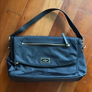 Kate Spade Large Flap Nylon Shoulder Bag Crossbody